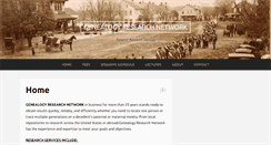 Desktop Screenshot of genealogyresearchnetwork.com