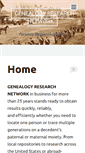 Mobile Screenshot of genealogyresearchnetwork.com